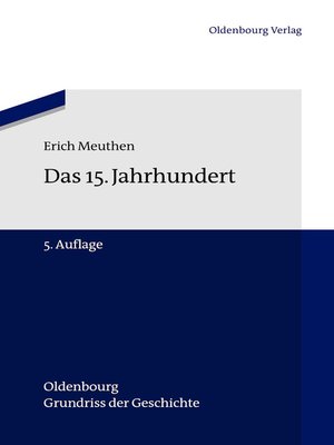 cover image of Das 15. Jahrhundert